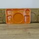Set of 3 Guzzini trays in transparent ABS and orange ABS, 1970, vintage.