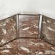 Vintage 1920 barber triptych mirror