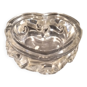 Ashtray in crystal stamped Baccarat