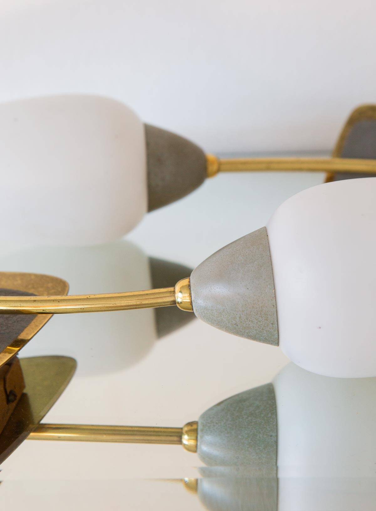 Pair of 50s midcentury modern wall lights