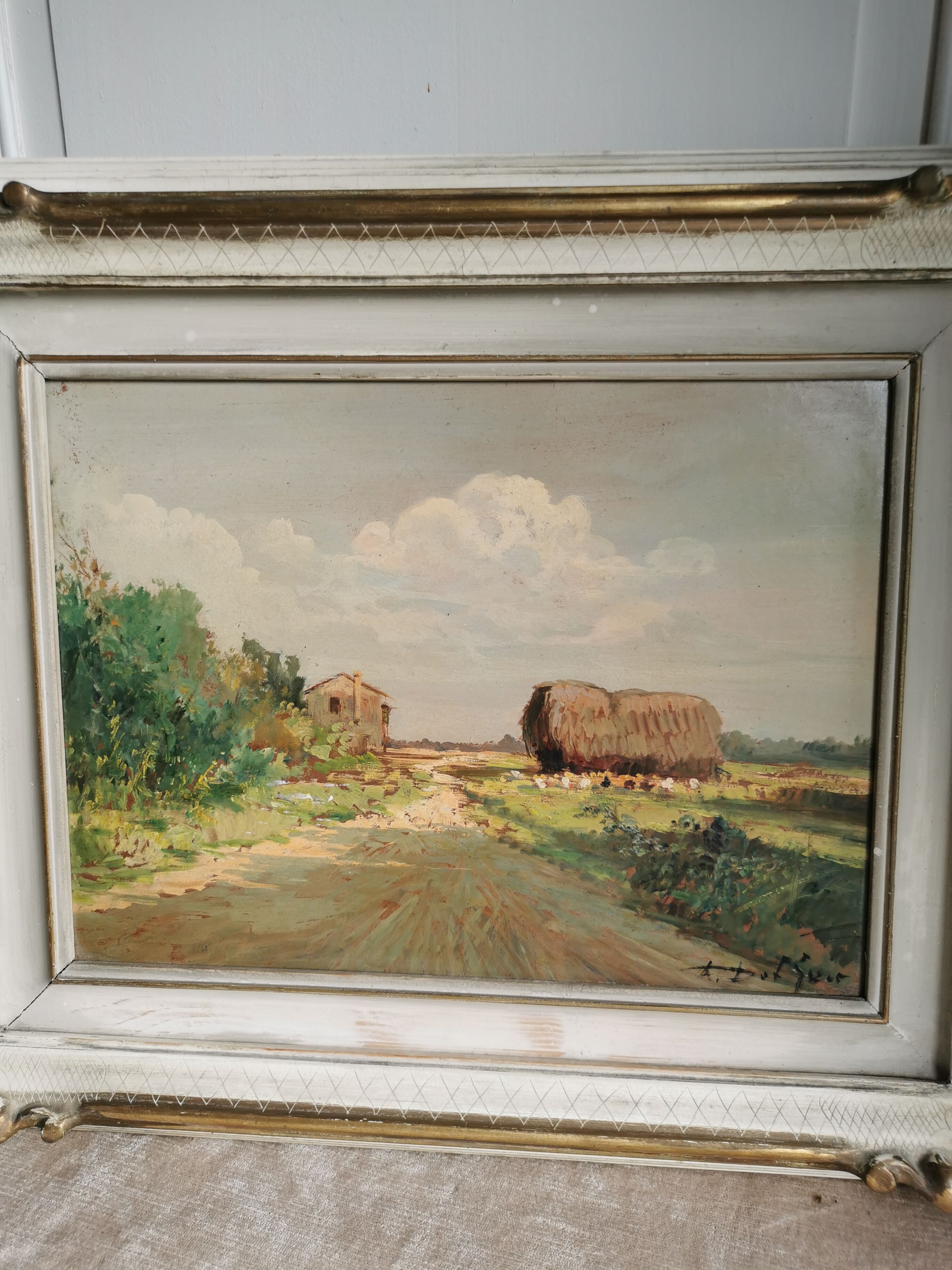 Painting - countryside landscape - mid-XX th century