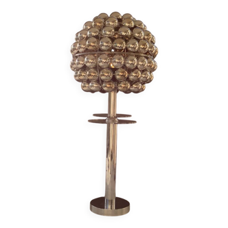 Vintage Kinetic Lamp with Kare Plexi Chrome Shade, Space Age