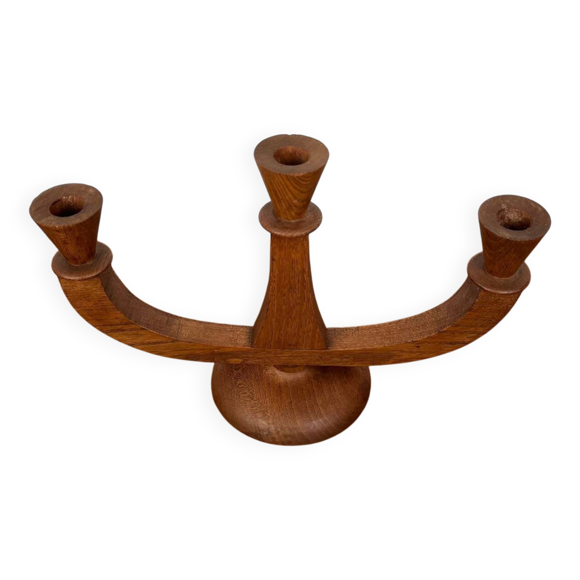3-arm teak candle holder, 1960/70