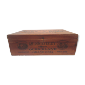 Boite en bois publicitaire amidon ours blanc