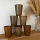 Set of 6 stoneware tumblers from Digoin.