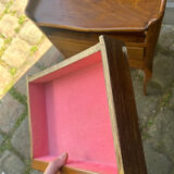Pair of walnut bedside tables