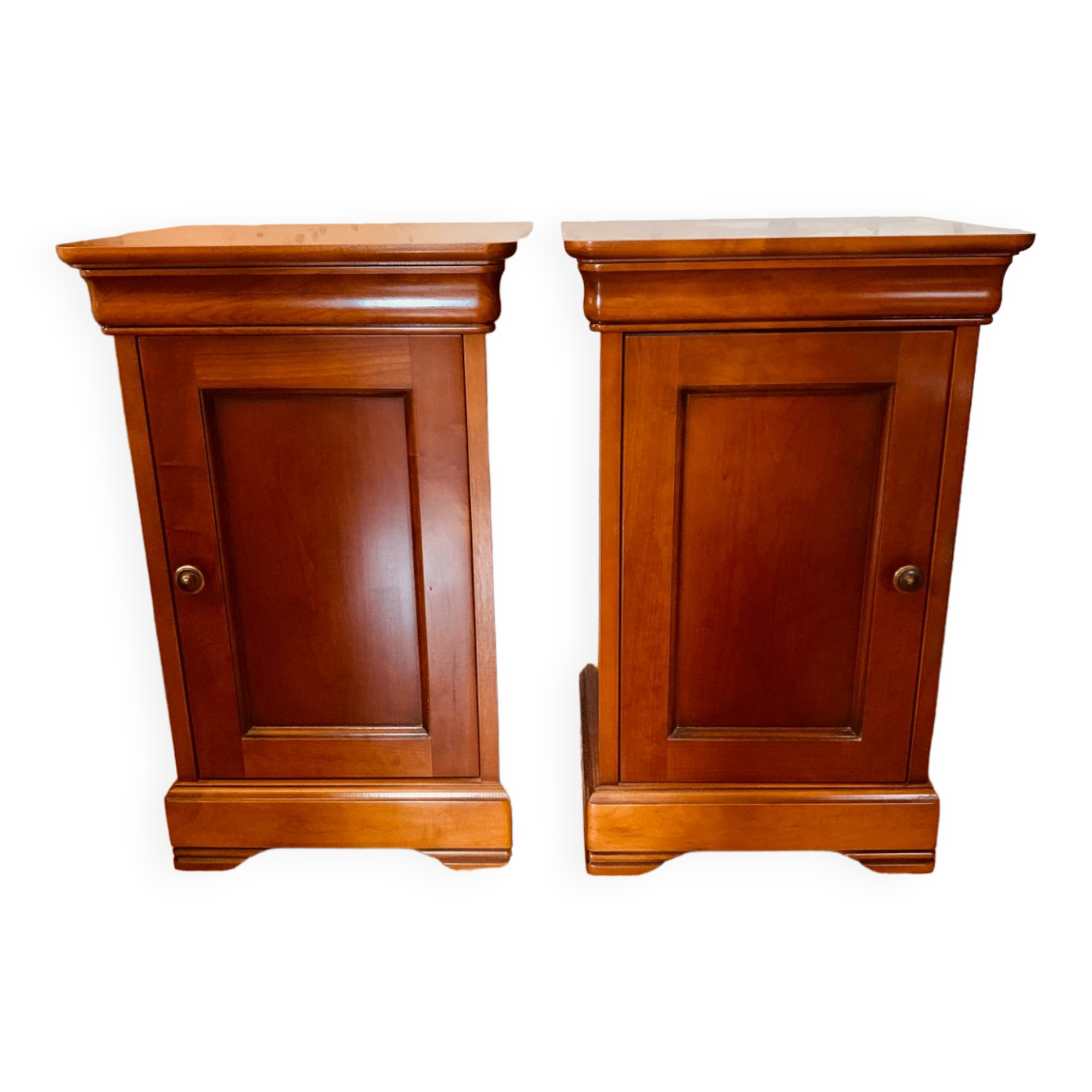 Solid wood bedside table