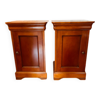 Solid wood bedside table