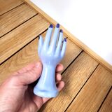 Small vintage ring sizer and purple soliflore