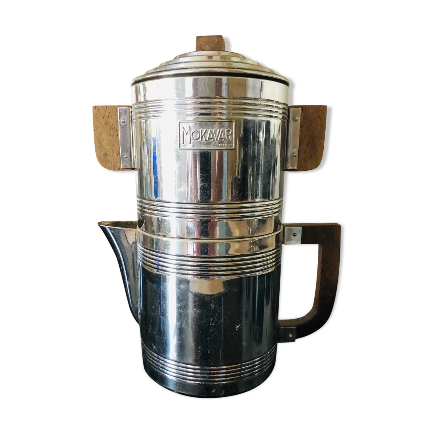 Vintage stainless steel coffee maker
