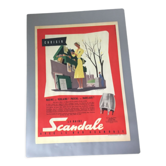 Vintage advertising to frame lingerie scandal