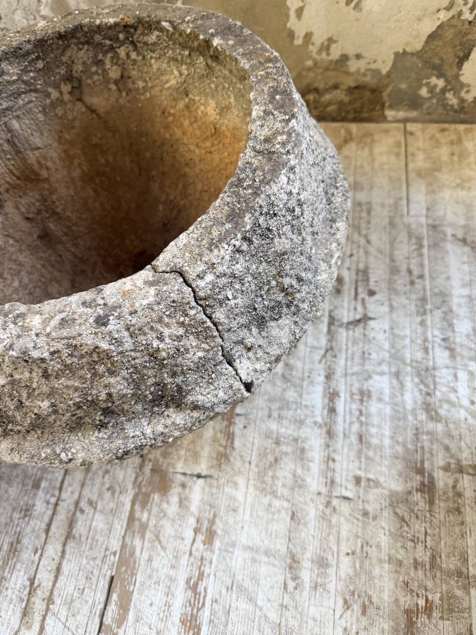 Trio of stone and cement planters, early 1900s