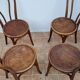 Set of 4 bentwood bistro chairs, stamped "Jacob & Josef Kohn", late 19th century
