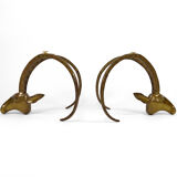 Coffee table with mouflons by Alain Chervet, circa 1970