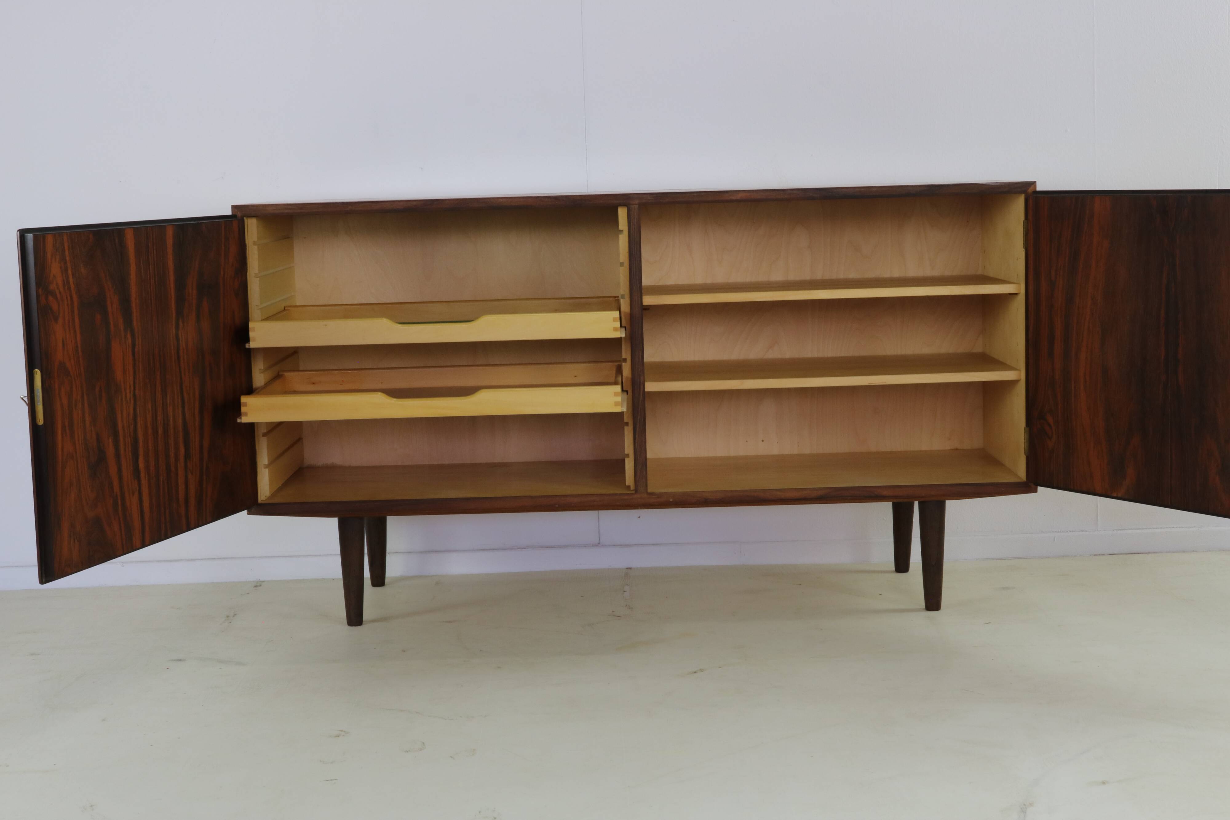 Sixties danish design small rosewood sideboard