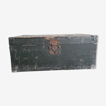 Wooden and metal chest