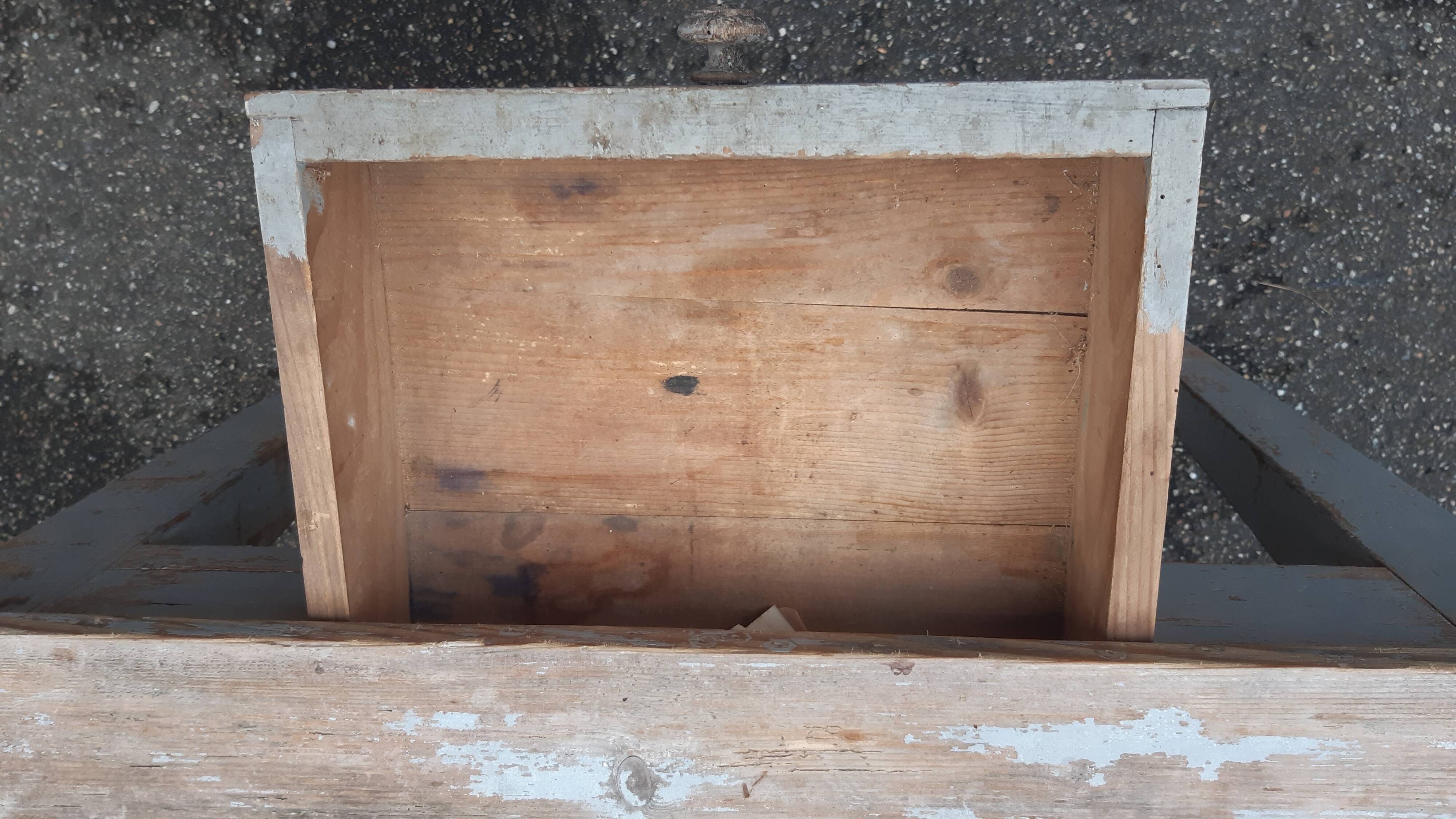 Desk in patinated wood, early 20th century