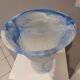 Large vase cut glass paste Vintage Murano 1970