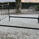 Antique bed 140x190 iron and brass