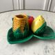 Set of salt shaker / pepper / mustard vintage in slip 70s