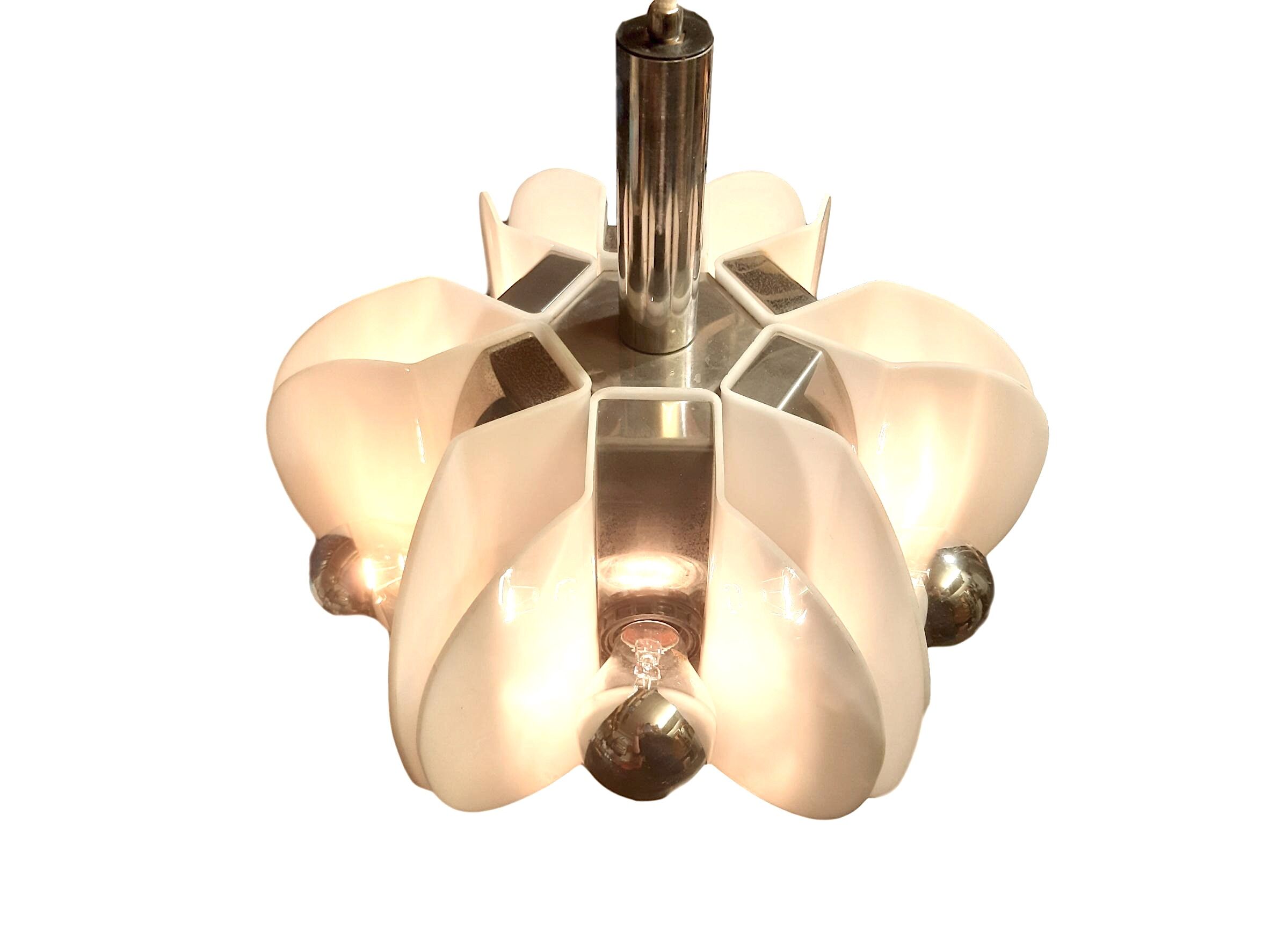 Suspension géométrique plexiglas 1970s