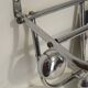 Vintage chrome wall coat rack