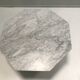 White marble hexagon coffee table, Germany, 1980s