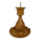 Carved wooden candlestick