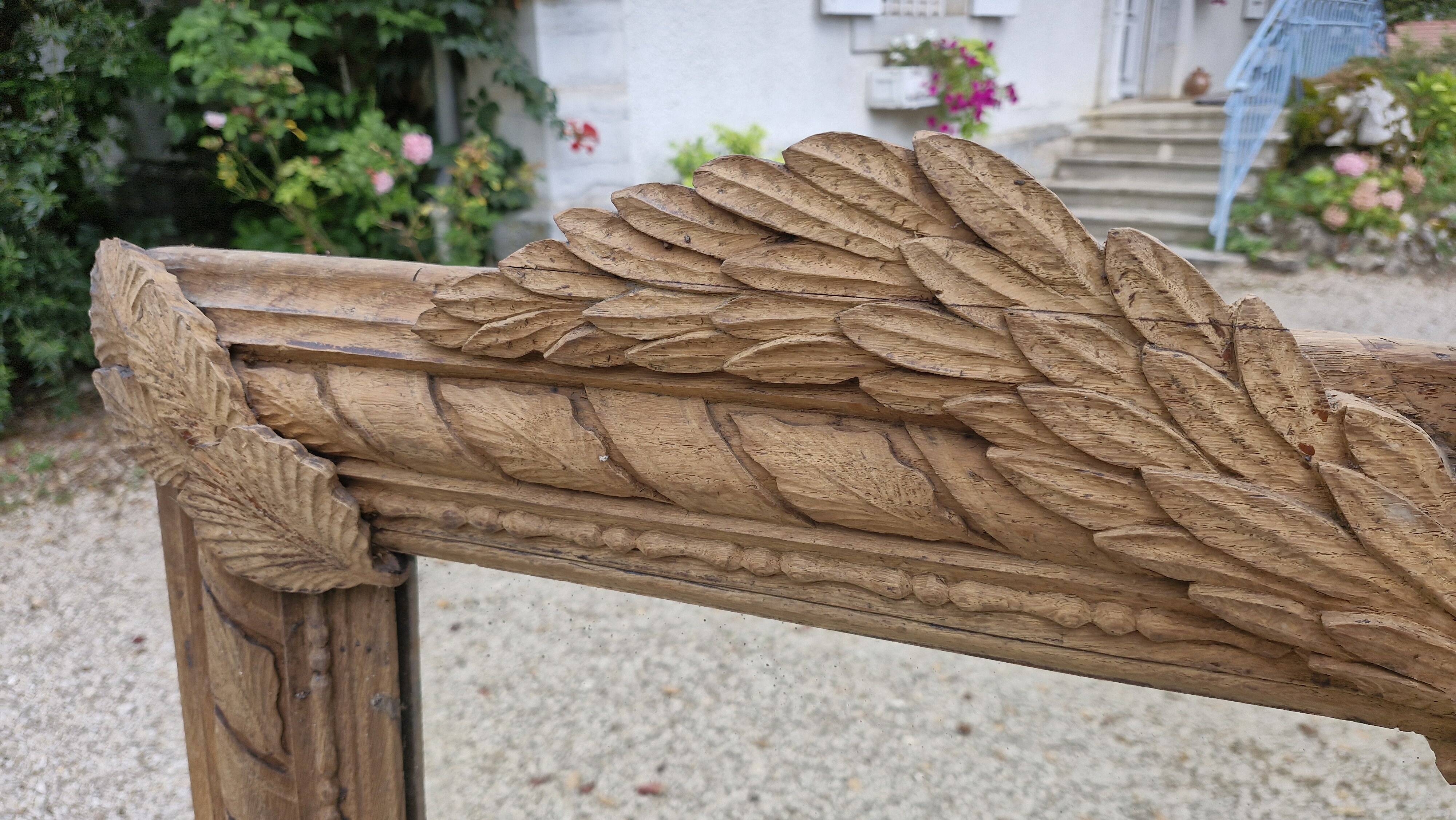 Raw wood mirror 19th Century