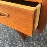 Peter Lovig Nielsen's Scandinavian teak boomerang desk from the 60s