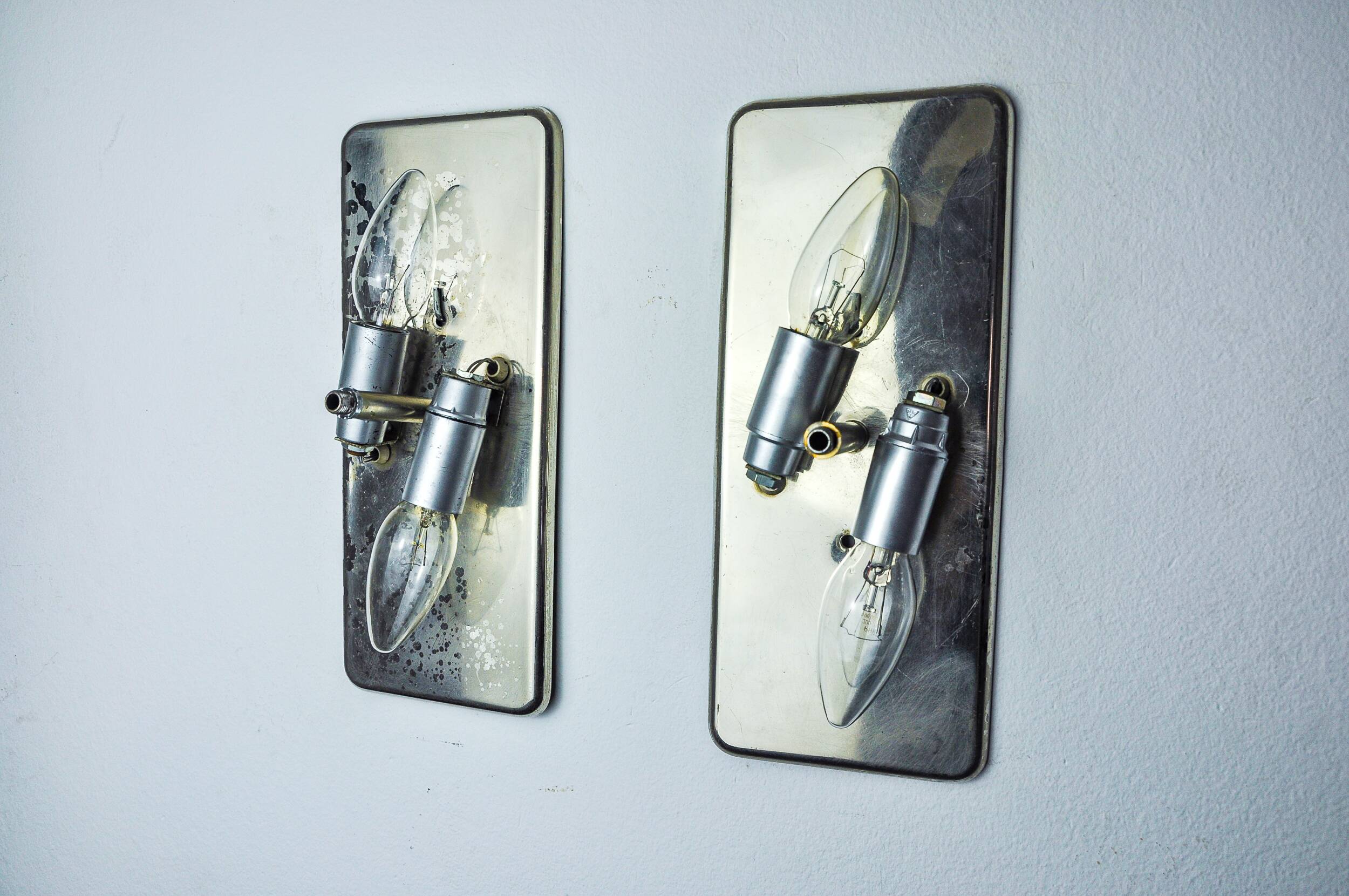 Pair of Palwa wall lights by Ernest Palm, 1960, Spain
