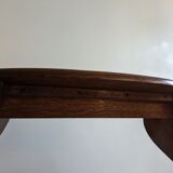 Solid oak organ bench