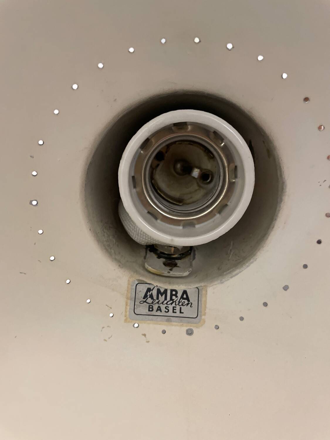 Vintage metal desk lamp, by Alfred Müller for Amba, 1950s