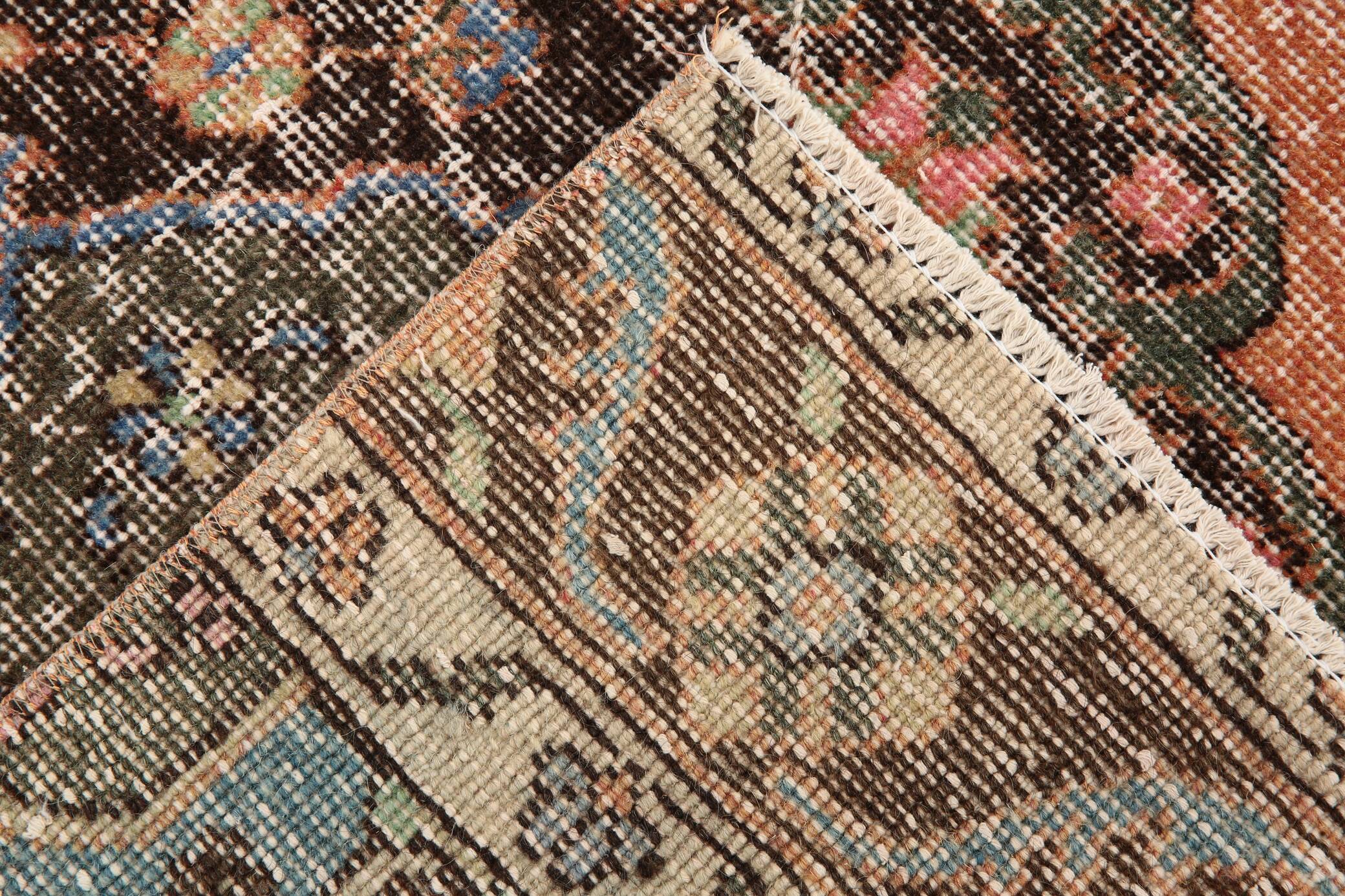 3x12 Oriental Orange Persian Runner Rug, 89x384Cm