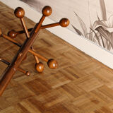 Parrot, wooden coat rack, 70s