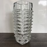 Brutalist vase František Vízner - Sklo Union Rosice (1963)