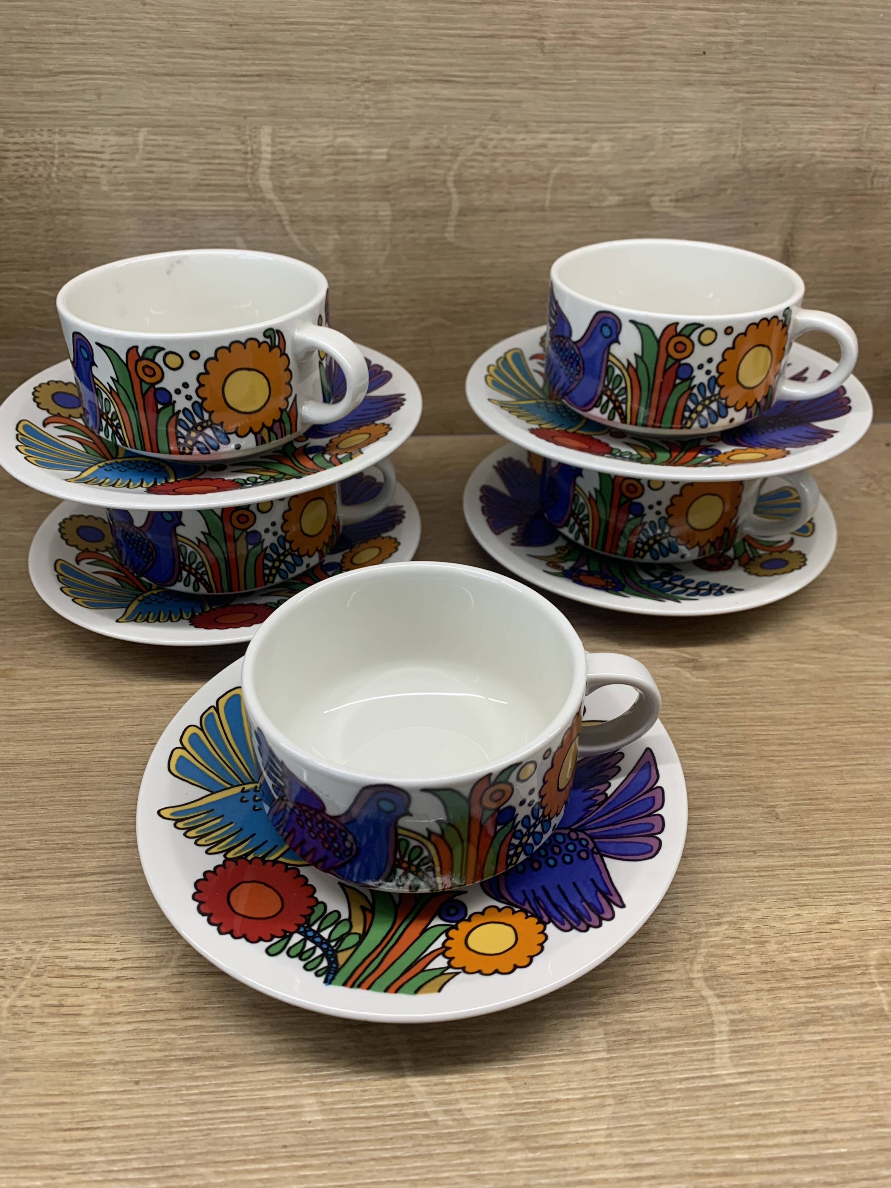 Set of 5 big coffe cups Villeroy & Boch Acapulco