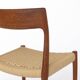 1 sur 7 Chaise de salle à manger en teck Niels Otto Møller modèle 71 (1951) – Assise tissée à la main