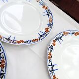 6 assiettes plates anciennes Moulin des Loups