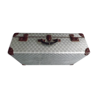 Vintage Indus metal travel suitcase 60