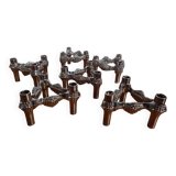 Candleholders by Ceasar Stoffi & Fritz Nagel for BMF, 1960s, Set of 6