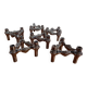 Candleholders by Ceasar Stoffi & Fritz Nagel for BMF, 1960s, Set of 6