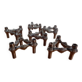 Candleholders by Ceasar Stoffi & Fritz Nagel for BMF, 1960s, Set of 6