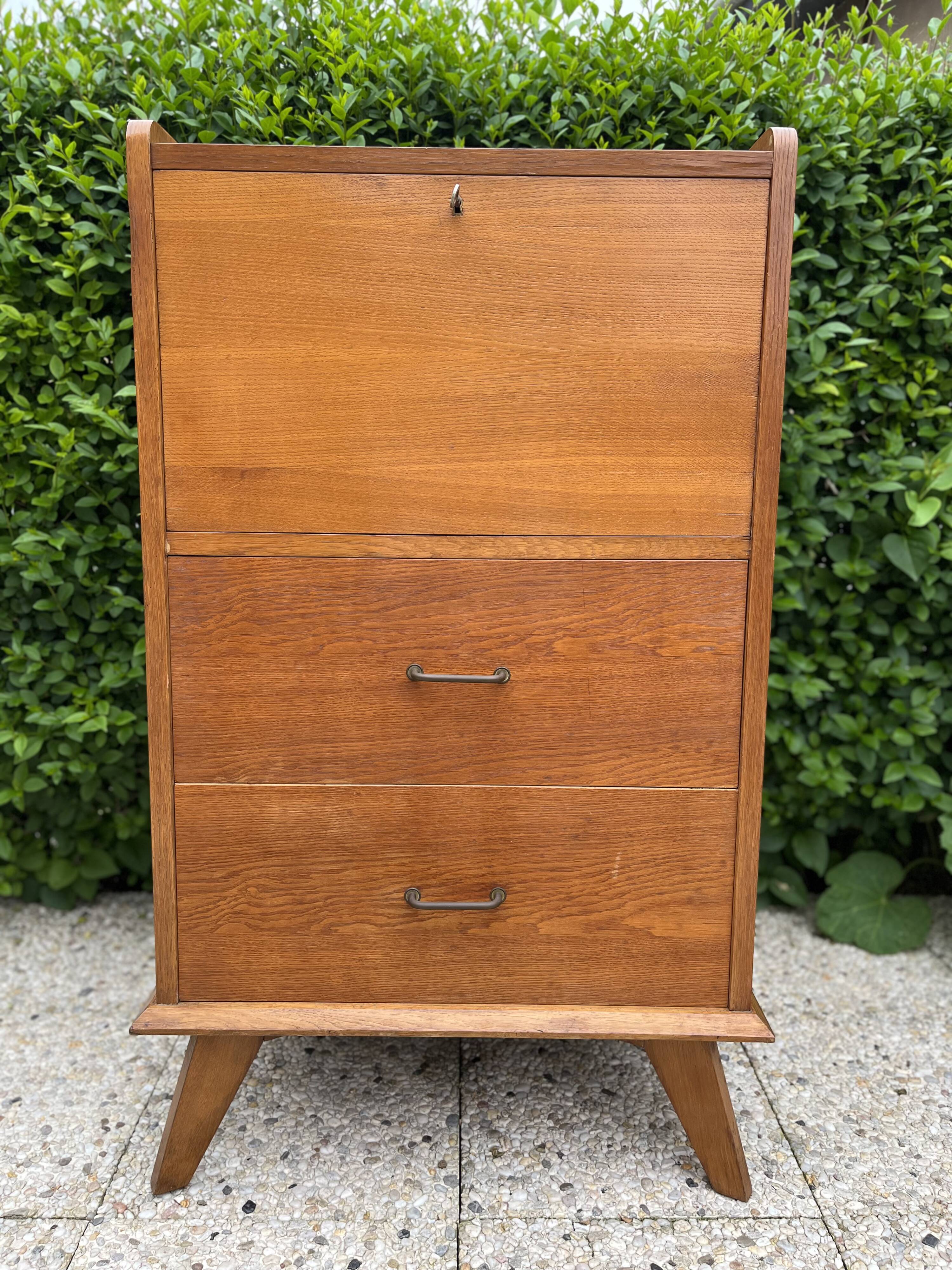 Vintage chest of drawers compass feet