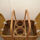 Picnic basket year 1960 vintage wicker
