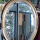 Ancien miroir biseauté stuck doré style Louis XVI