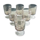 6 Old Luminarc Smoked Digestive Glasses H7 cm
