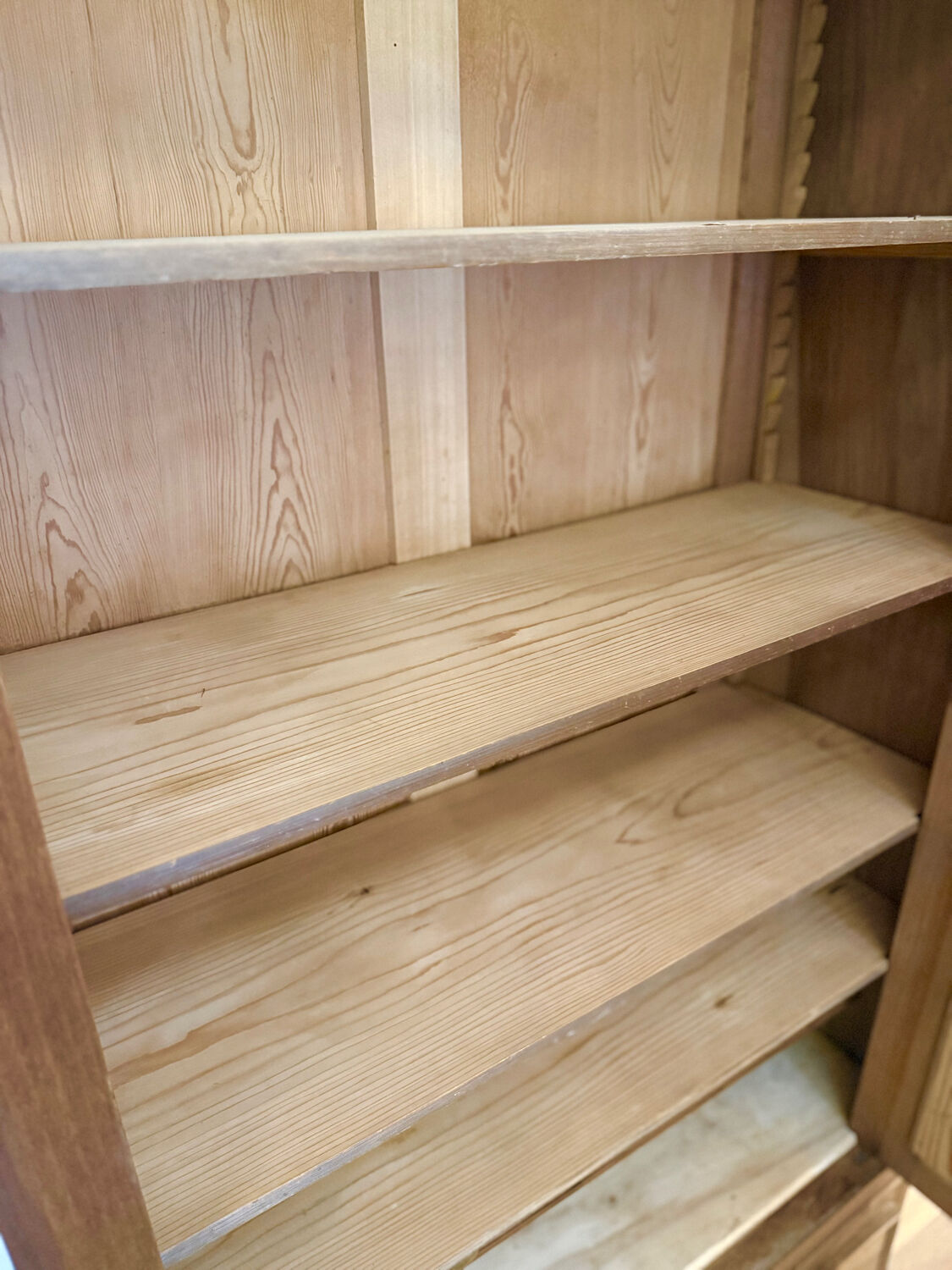 Walnut Bonnetière wardrobe