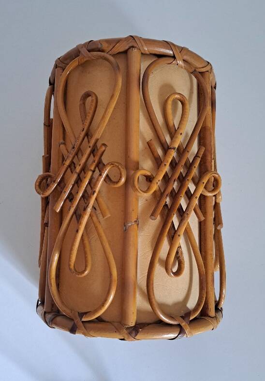 Vintage bamboo wall light
