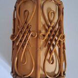 Vintage bamboo wall light